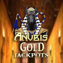 Anubis Gold Jackpots online game logo by Inspired Gaming on slotrizee.com