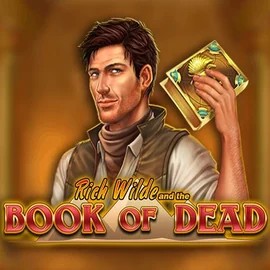 Book of Dead slot logo by Play'n GO at Slotrize Casino