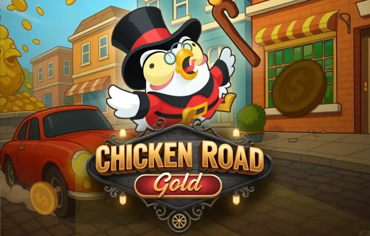 Chicken Road Gold logo by InOut at Slotrize Casino