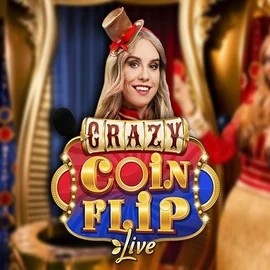 Official Live Casino logo: Crazy Coin Flip by Evolution at Slotrize Casino
