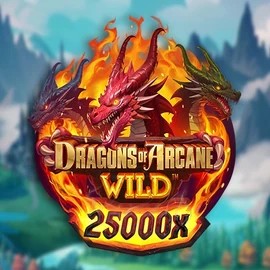 Dragons of Arcane Wild online game logo by Foxium on slotrizee.com