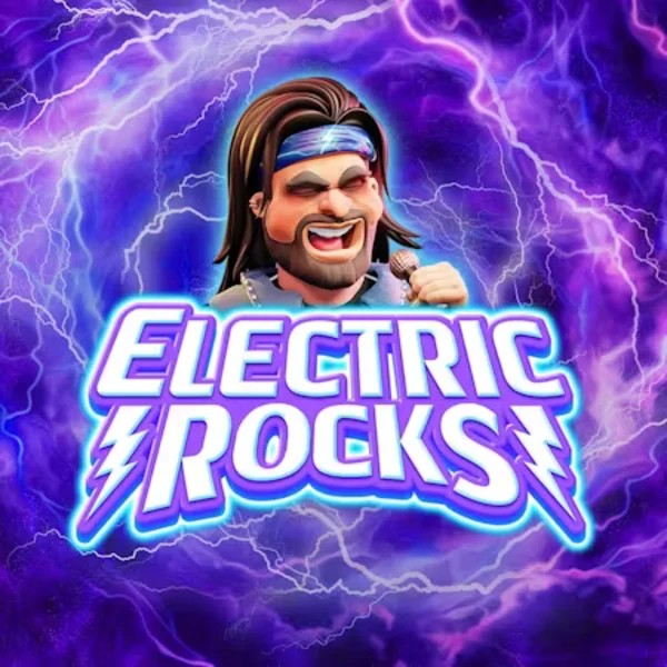 Electric Rocks logo by Inspired Gaming at Slotrize Casino