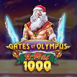 Gates of Olympus Xmas 1000 slot logo by Pragmatic Play at Slotrize Casino