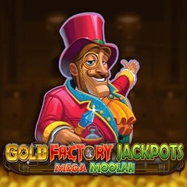 Play the Gold Factory Jackpots Mega Moolah slot by Aurum Signature Studios on Slotrize Casino