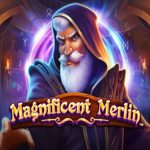Magnificent Merlin by Greentube, showcased at slotrizee.com – game logo