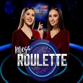 Mega Roulette logo by Pragmatic Play at Slotrize Casino