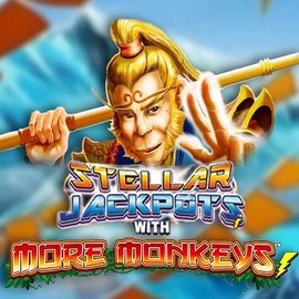 Stellar Jackpots with More Monkeys by Lightning Box Game, showcased at slotrizee.com – game logo