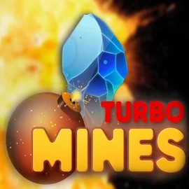Turbo Mines logo by Turbo Games at Slotrize Casino