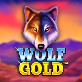Wolf Gold online game logo by Pragmatic Play on slotrizee.com